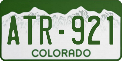 CO license plate ATR921
