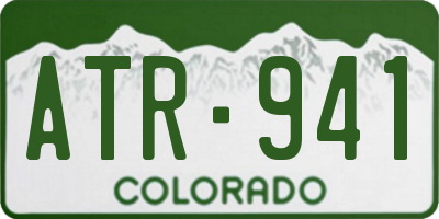 CO license plate ATR941