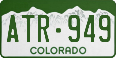 CO license plate ATR949