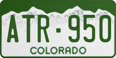 CO license plate ATR950