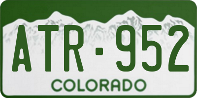 CO license plate ATR952