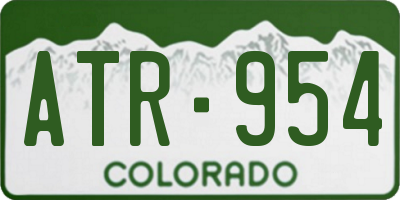 CO license plate ATR954