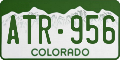 CO license plate ATR956