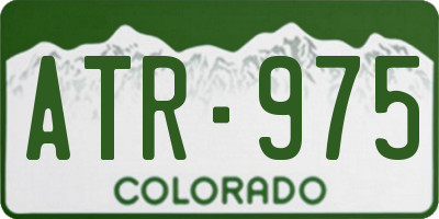 CO license plate ATR975