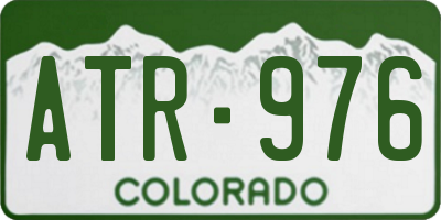 CO license plate ATR976