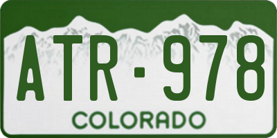 CO license plate ATR978