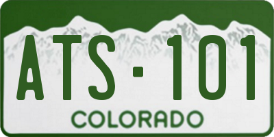 CO license plate ATS101