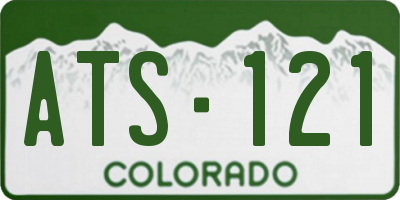 CO license plate ATS121
