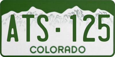 CO license plate ATS125