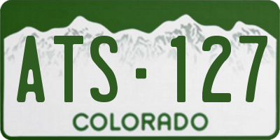 CO license plate ATS127