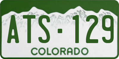 CO license plate ATS129