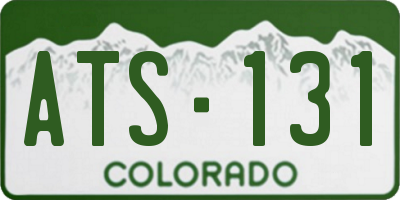 CO license plate ATS131