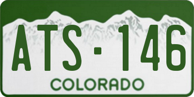 CO license plate ATS146