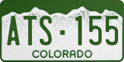 CO license plate ATS155