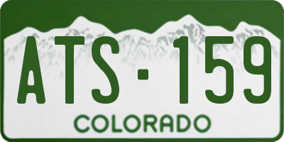 CO license plate ATS159