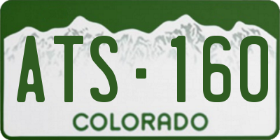 CO license plate ATS160