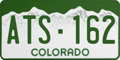 CO license plate ATS162