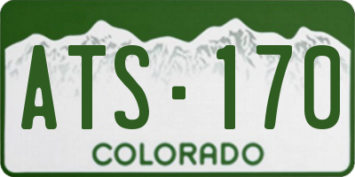 CO license plate ATS170
