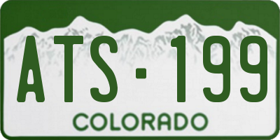 CO license plate ATS199