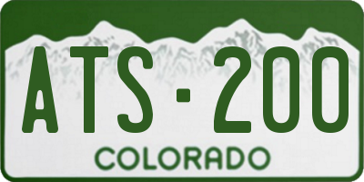 CO license plate ATS200