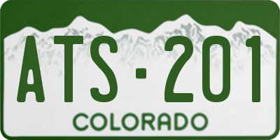 CO license plate ATS201