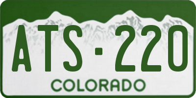 CO license plate ATS220