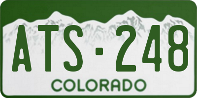 CO license plate ATS248