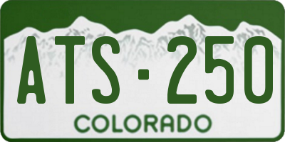 CO license plate ATS250