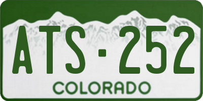 CO license plate ATS252