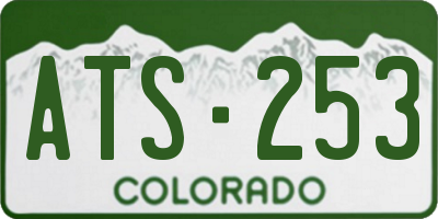 CO license plate ATS253