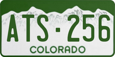 CO license plate ATS256