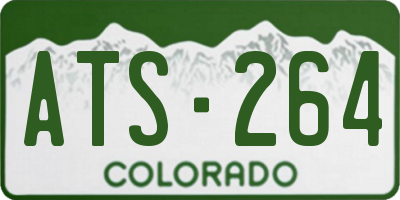 CO license plate ATS264