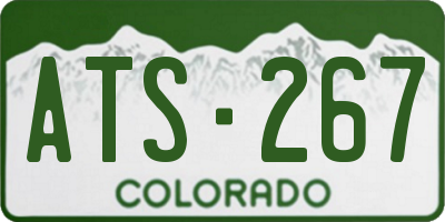 CO license plate ATS267