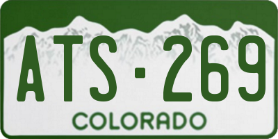 CO license plate ATS269