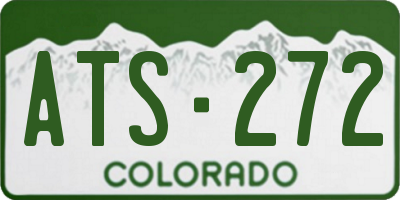CO license plate ATS272