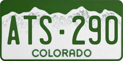 CO license plate ATS290