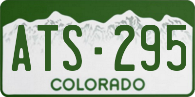 CO license plate ATS295