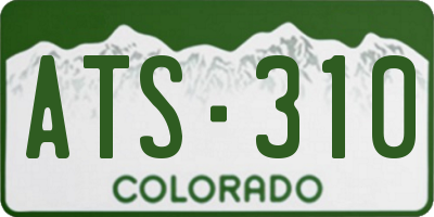 CO license plate ATS310