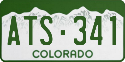 CO license plate ATS341