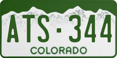 CO license plate ATS344