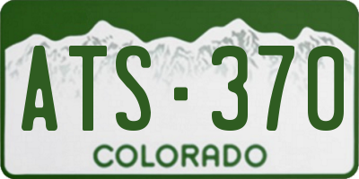 CO license plate ATS370