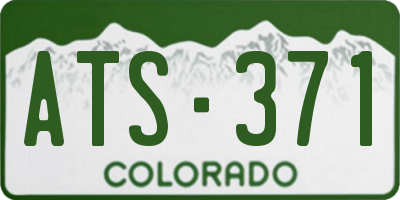 CO license plate ATS371