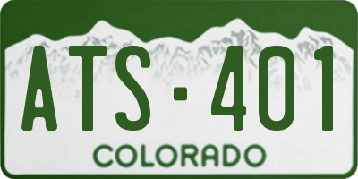CO license plate ATS401