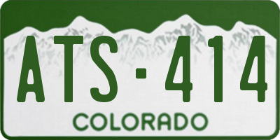 CO license plate ATS414