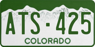 CO license plate ATS425