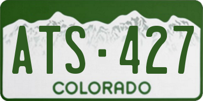 CO license plate ATS427