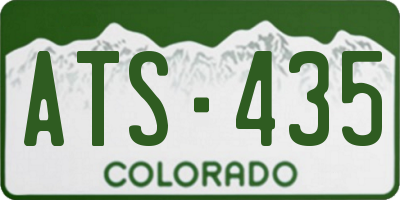 CO license plate ATS435