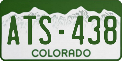 CO license plate ATS438