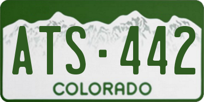 CO license plate ATS442