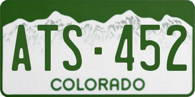 CO license plate ATS452
